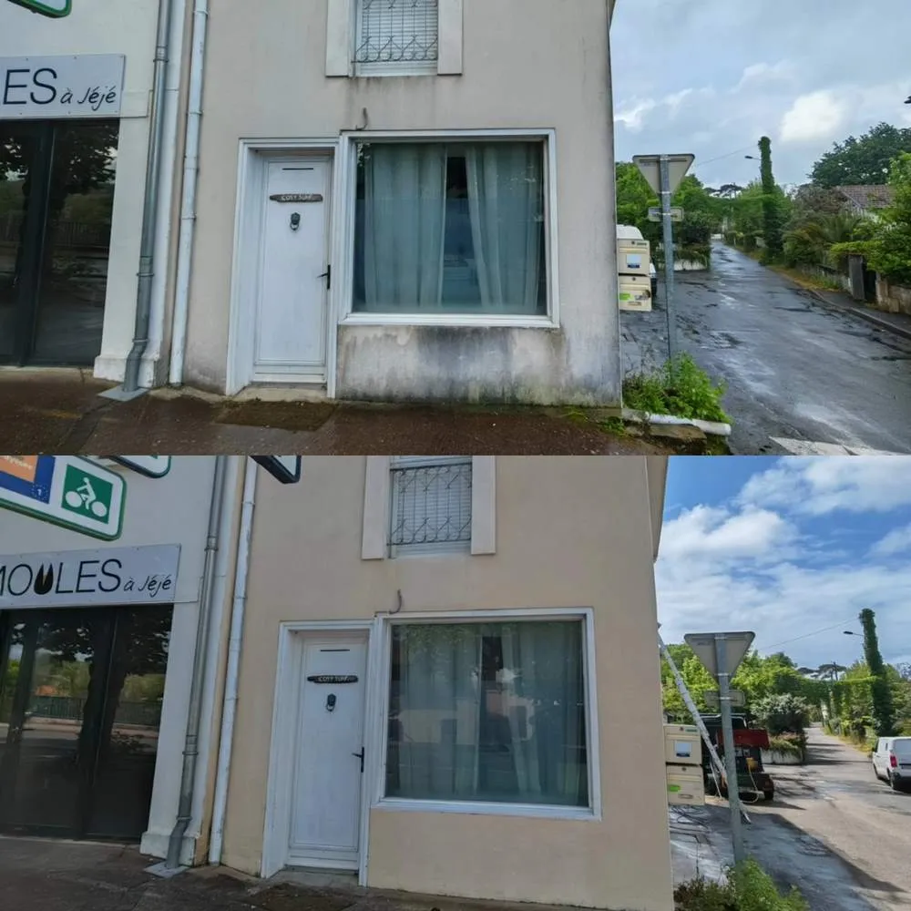 Facade restauree apres traitement Hossegor